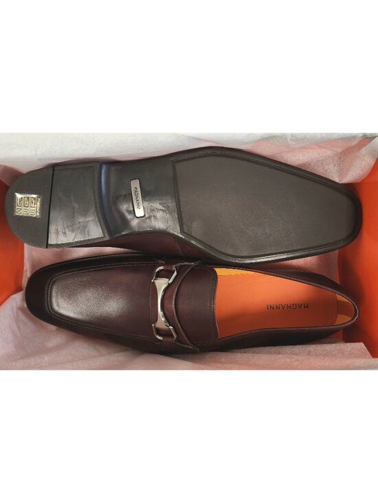 Magnanni Tazon Men\'s Leather Bit Loafer Slip On Shoes Brown Size 11 main image 4